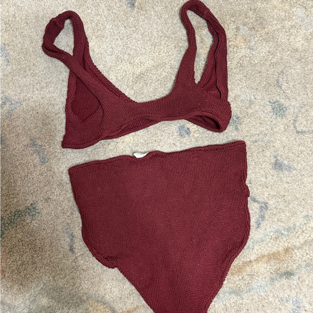 Youswim Burgundy Eva High Waist Set